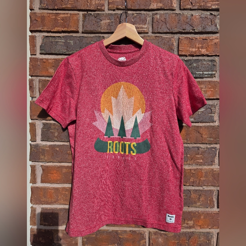 Roots Canada Red T-Shirt XS/TP